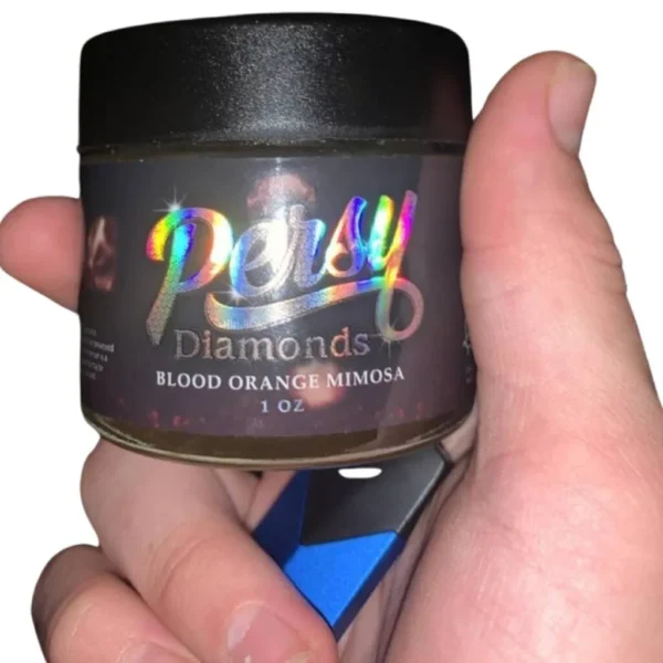 Persy Diamonds Blood Orange Mimosa Oz Jar | Buy Persy Snowballs | Snowcaps Weed